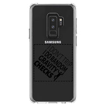 DistinctInk® Clear Shockproof Hybrid Case for Apple iPhone / Samsung Galaxy / Google Pixel - I Don't Trip I Do Random Gravity Checks