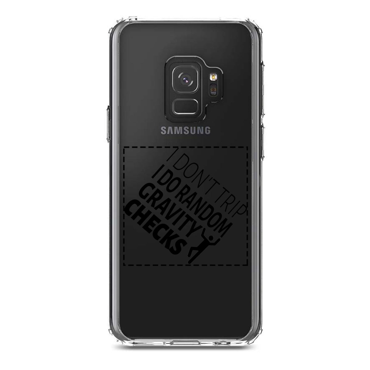 I Don't Trip I Do Random Gravity Checks Clear Shockproof iPhone Case, view 19