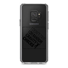 DistinctInk® Clear Shockproof Hybrid Case for Apple iPhone / Samsung Galaxy / Google Pixel - I Don't Trip I Do Random Gravity Checks