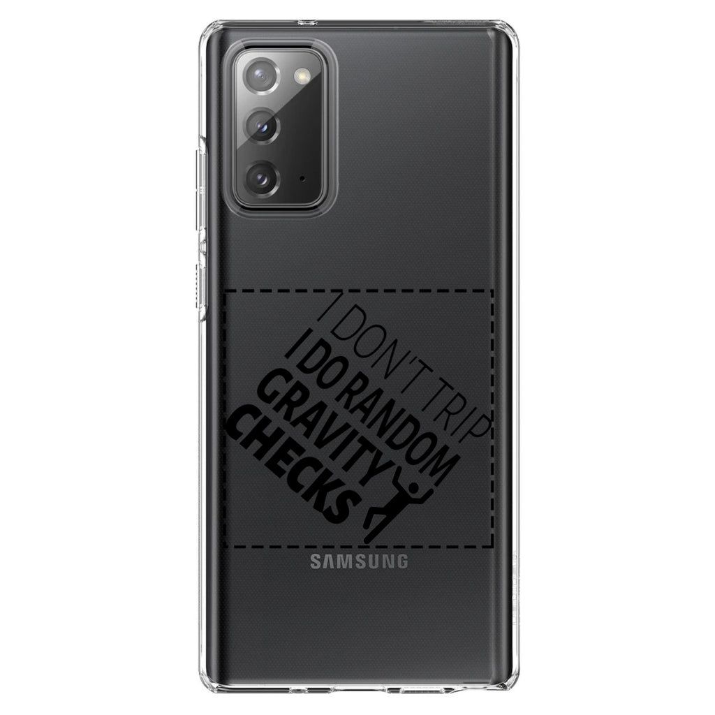 I Don't Trip I Do Random Gravity Checks Clear Shockproof iPhone Case, view 8