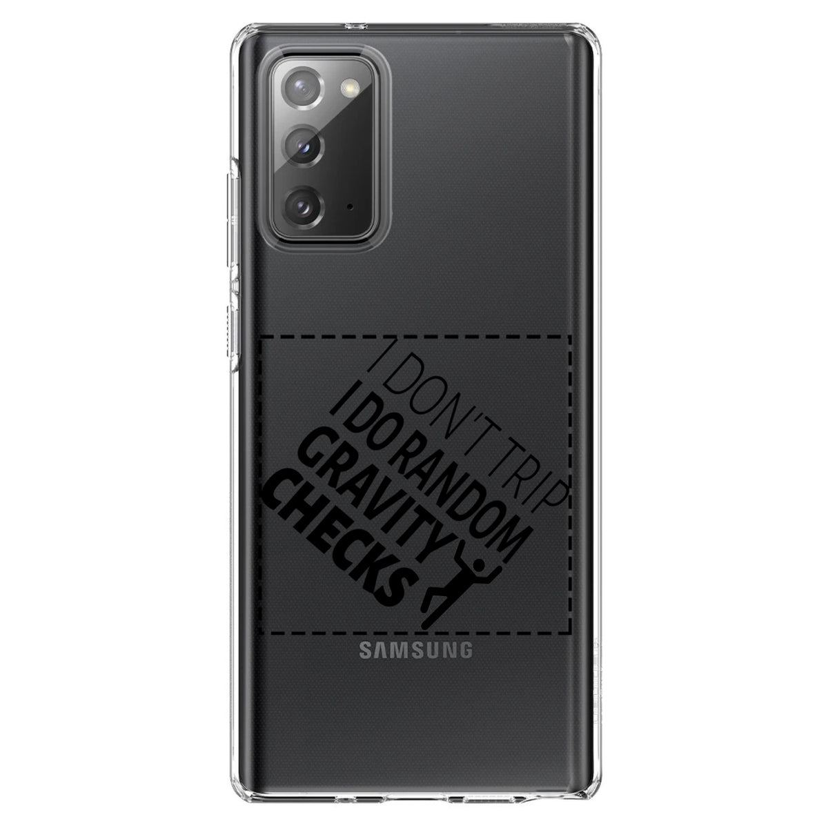 I Don't Trip I Do Random Gravity Checks Clear Shockproof iPhone Case, view 8