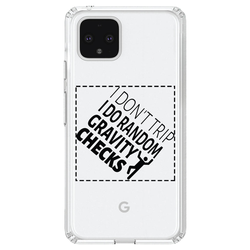 I Don't Trip I Do Random Gravity Checks Clear Shockproof iPhone Case, view 24