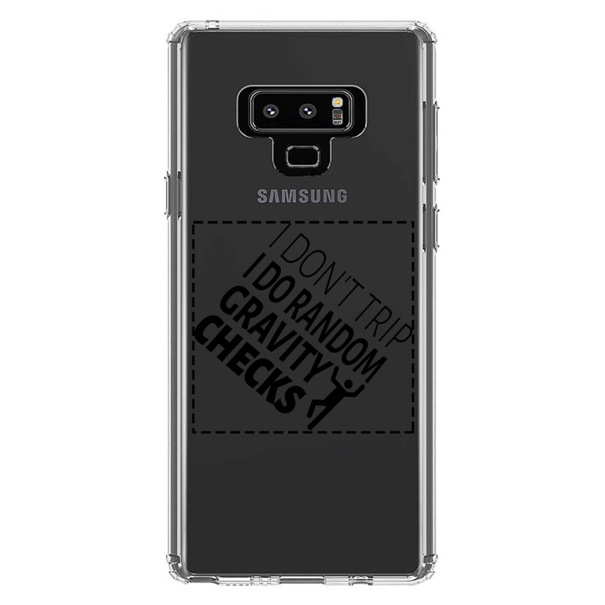 I Don't Trip I Do Random Gravity Checks Clear Shockproof iPhone Case, view 11
