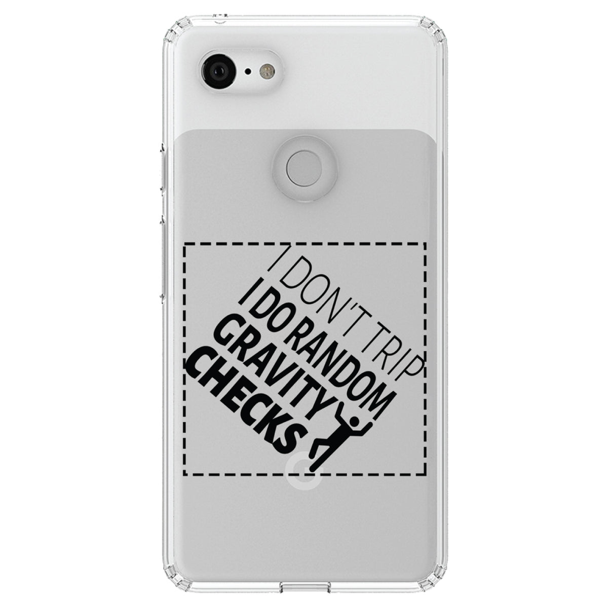 I Don't Trip I Do Random Gravity Checks Clear Shockproof iPhone Case, view 21