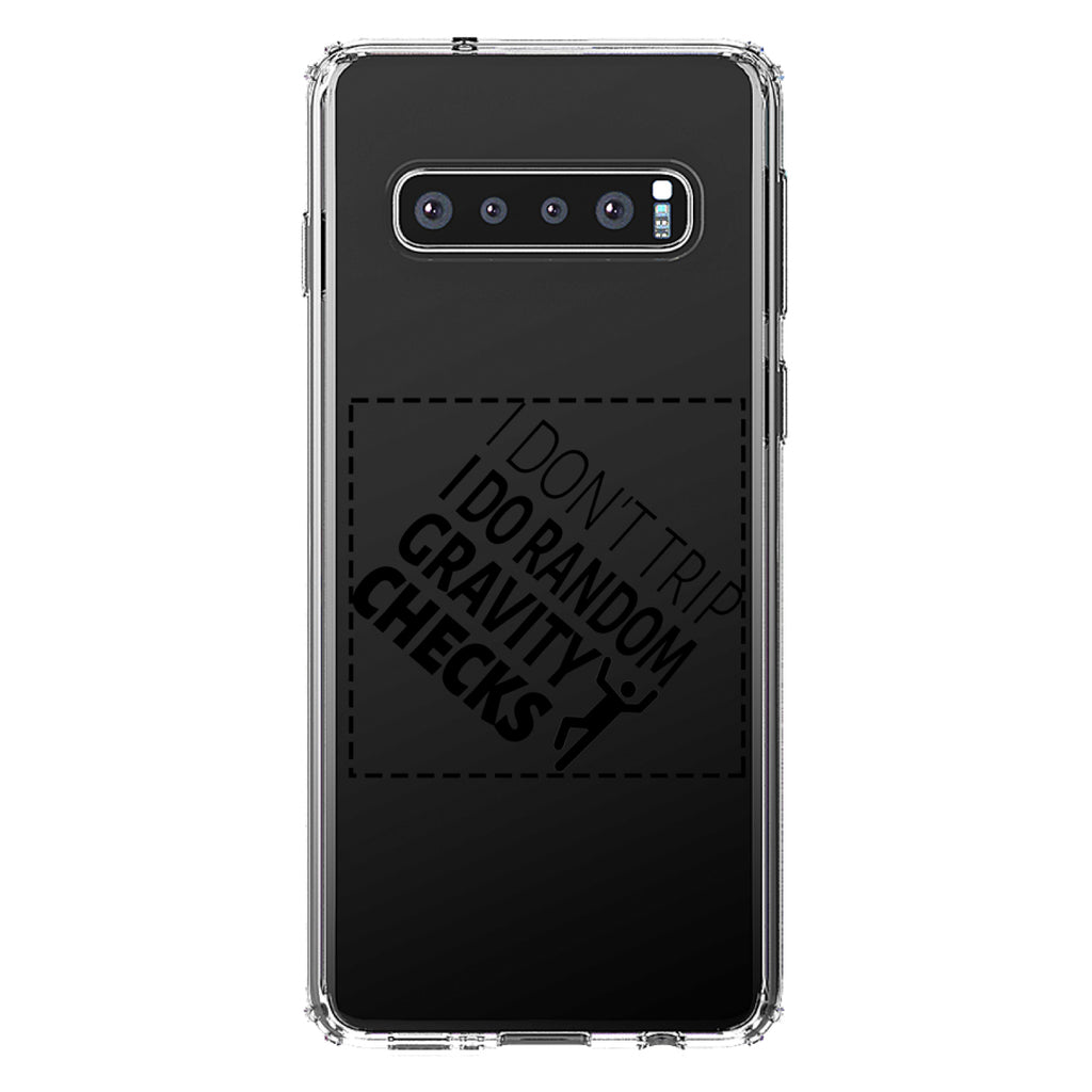 I Don't Trip I Do Random Gravity Checks Clear Shockproof iPhone Case, view 17