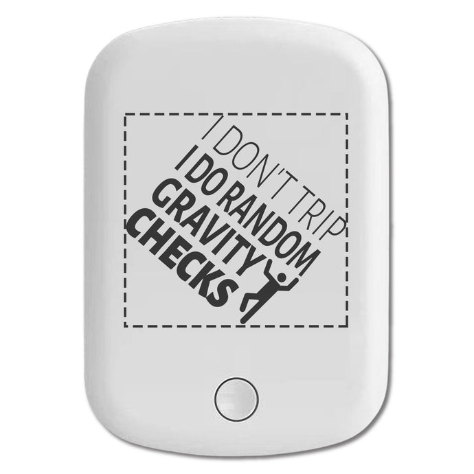 DistinctInk Magnetic Battery Pack, Wireless Portable Charger with USB-C Cable, Compatible with MagSafe iPhone 14 / 13 / 12 Series - I Don't Trip I Do Random Gravity Checks