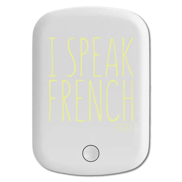 DistinctInk Magnetic Battery Pack, Wireless Portable Charger with USB-C Cable, Compatible with MagSafe iPhone 14 / 13 / 12 Series - I Speak French