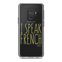 DistinctInk® Clear Shockproof Hybrid Case for Apple iPhone / Samsung Galaxy / Google Pixel - I Speak French