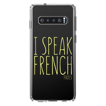 DistinctInk® Clear Shockproof Hybrid Case for Apple iPhone / Samsung Galaxy / Google Pixel - I Speak French