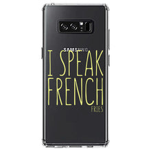 DistinctInk® Clear Shockproof Hybrid Case for Apple iPhone / Samsung Galaxy / Google Pixel - I Speak French