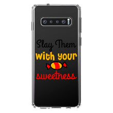 DistinctInk® Clear Shockproof Hybrid Case for Apple iPhone / Samsung Galaxy / Google Pixel - Slay Them With Your Sweetness