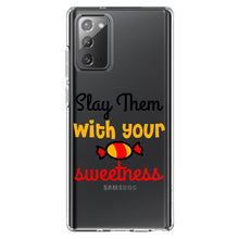 DistinctInk® Clear Shockproof Hybrid Case for Apple iPhone / Samsung Galaxy / Google Pixel - Slay Them With Your Sweetness