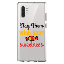 DistinctInk® Clear Shockproof Hybrid Case for Apple iPhone / Samsung Galaxy / Google Pixel - Slay Them With Your Sweetness