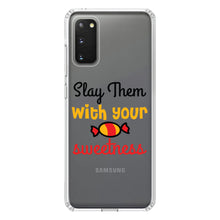 DistinctInk® Clear Shockproof Hybrid Case for Apple iPhone / Samsung Galaxy / Google Pixel - Slay Them With Your Sweetness