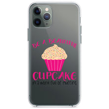 DistinctInk® Clear Shockproof Hybrid Case for Apple iPhone / Samsung Galaxy / Google Pixel - Be a Beautiful Cupcake in a World of Muffins