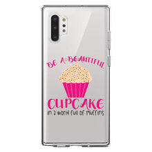 DistinctInk® Clear Shockproof Hybrid Case for Apple iPhone / Samsung Galaxy / Google Pixel - Be a Beautiful Cupcake in a World of Muffins