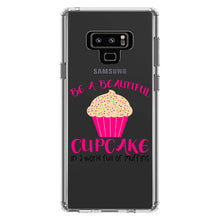 DistinctInk® Clear Shockproof Hybrid Case for Apple iPhone / Samsung Galaxy / Google Pixel - Be a Beautiful Cupcake in a World of Muffins