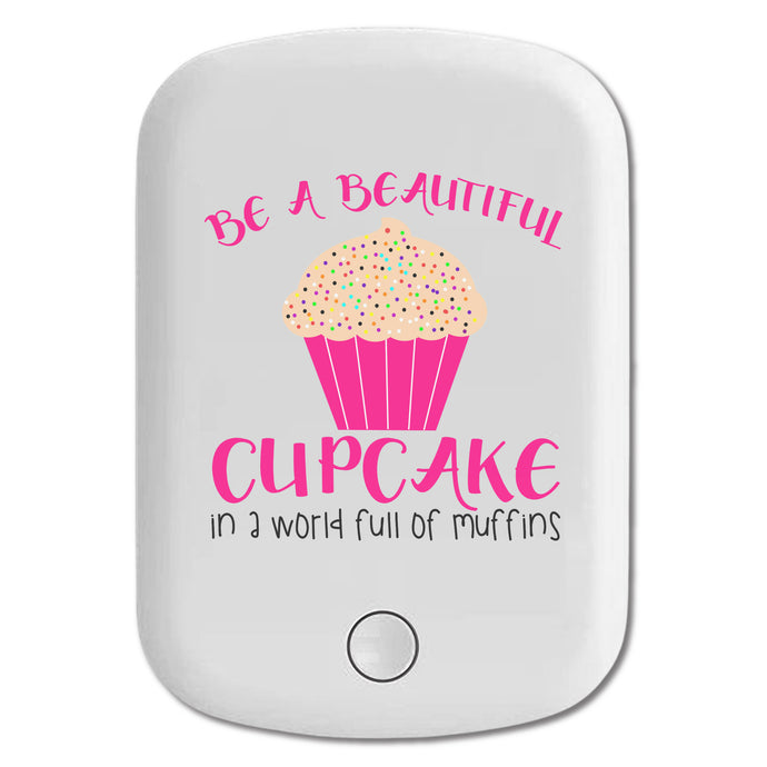 DistinctInk Magnetic Battery Pack, Wireless Portable Charger with USB-C Cable, Compatible with MagSafe iPhone 14 / 13 / 12 Series - Be a Beautiful Cupcake in a World of Muffins