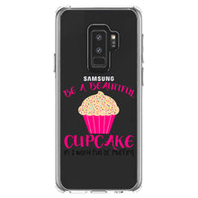 DistinctInk® Clear Shockproof Hybrid Case for Apple iPhone / Samsung Galaxy / Google Pixel - Be a Beautiful Cupcake in a World of Muffins