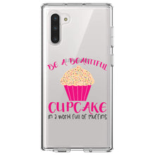 DistinctInk® Clear Shockproof Hybrid Case for Apple iPhone / Samsung Galaxy / Google Pixel - Be a Beautiful Cupcake in a World of Muffins