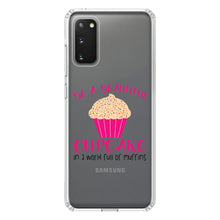 DistinctInk® Clear Shockproof Hybrid Case for Apple iPhone / Samsung Galaxy / Google Pixel - Be a Beautiful Cupcake in a World of Muffins