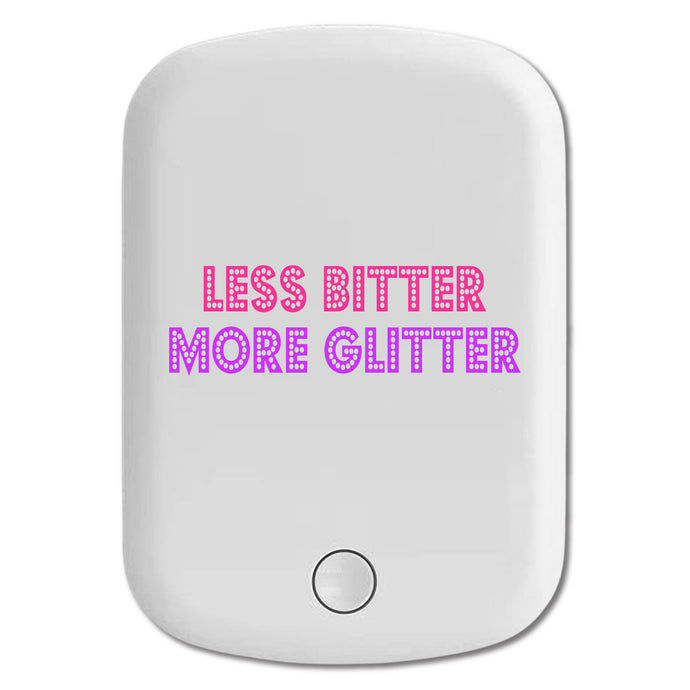 DistinctInk Magnetic Battery Pack, Wireless Portable Charger with USB-C Cable, Compatible with MagSafe iPhone 14 / 13 / 12 Series - Less Bitter More Glitter
