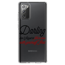 DistinctInk® Clear Shockproof Hybrid Case for Apple iPhone / Samsung Galaxy / Google Pixel - Darling Don't Forget to Fall In Love with Yourself