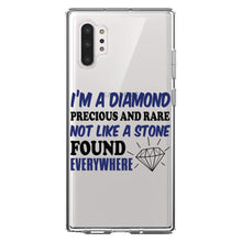DistinctInk® Clear Shockproof Hybrid Case for Apple iPhone / Samsung Galaxy / Google Pixel - I'm a Diamond Precious Rare Not Everywhere