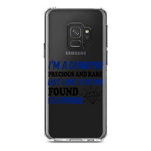 DistinctInk® Clear Shockproof Hybrid Case for Apple iPhone / Samsung Galaxy / Google Pixel - I'm a Diamond Precious Rare Not Everywhere