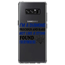 DistinctInk® Clear Shockproof Hybrid Case for Apple iPhone / Samsung Galaxy / Google Pixel - I'm a Diamond Precious Rare Not Everywhere