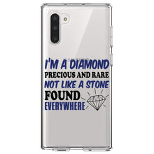 DistinctInk® Clear Shockproof Hybrid Case for Apple iPhone / Samsung Galaxy / Google Pixel - I'm a Diamond Precious Rare Not Everywhere
