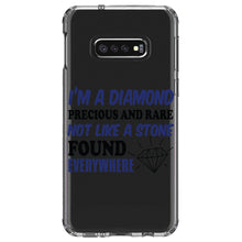 DistinctInk® Clear Shockproof Hybrid Case for Apple iPhone / Samsung Galaxy / Google Pixel - I'm a Diamond Precious Rare Not Everywhere