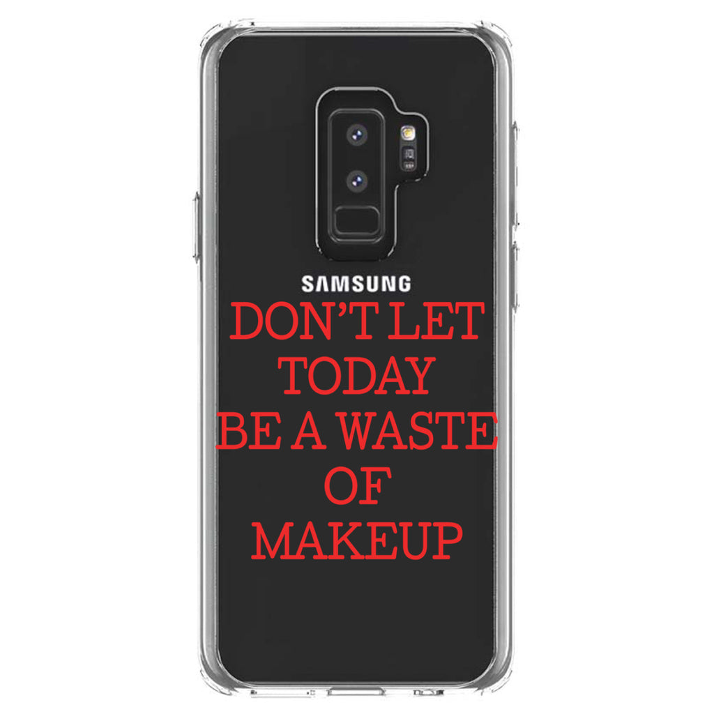 Don't Let Today Be a Waste of Makeup Clear Shockproof iPhone Case, view 20