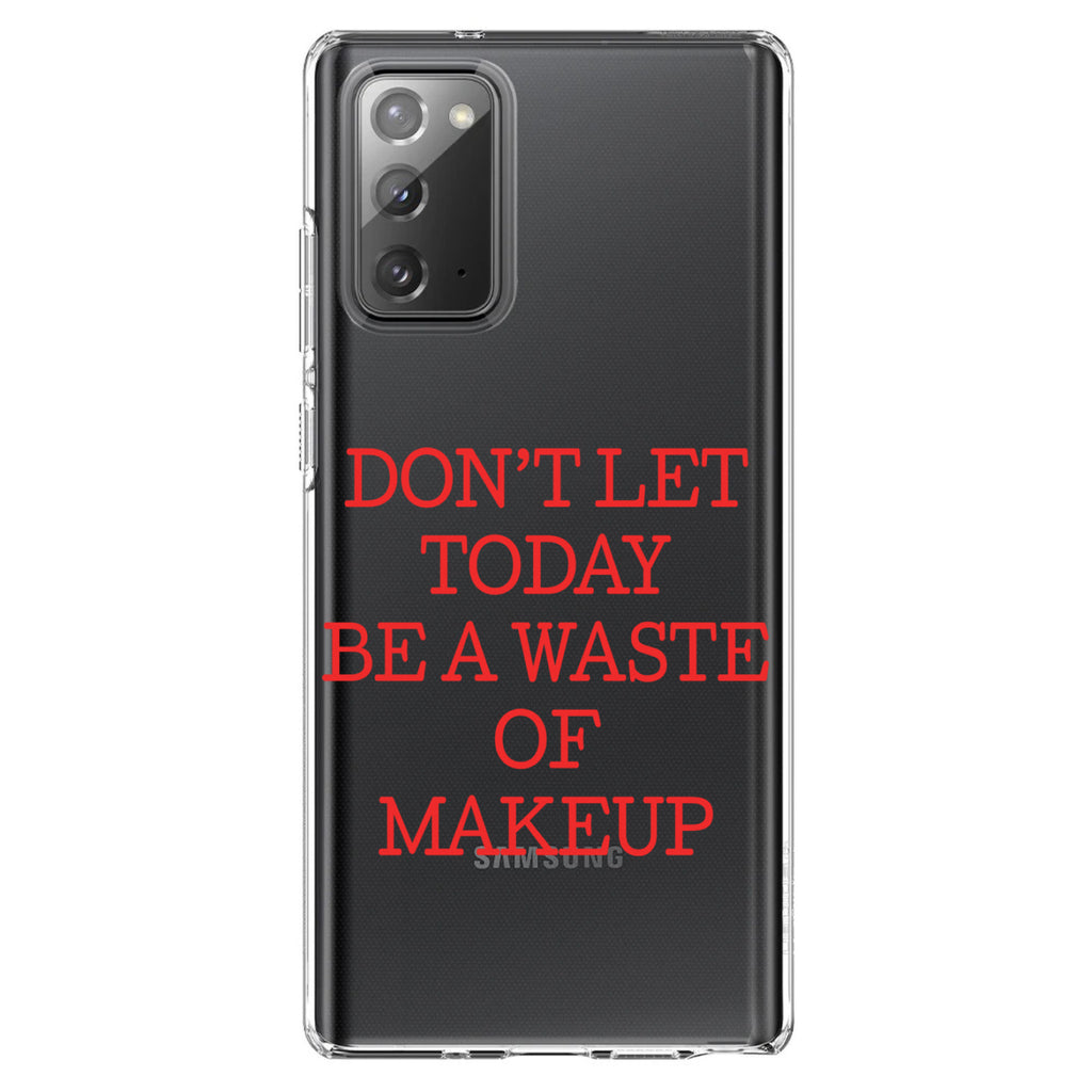 Don't Let Today Be a Waste of Makeup Clear Shockproof iPhone Case, view 7