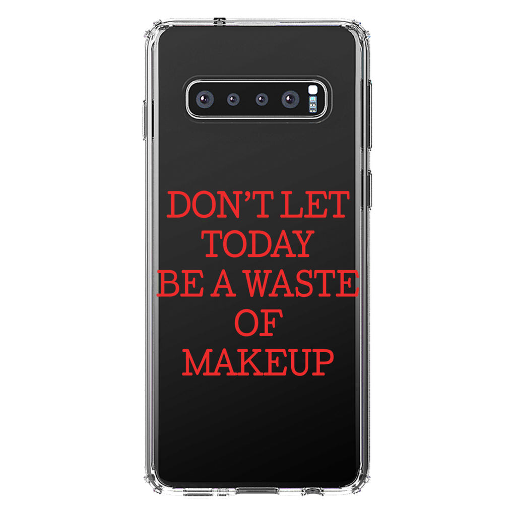 Don't Let Today Be a Waste of Makeup Clear Shockproof iPhone Case, view 17