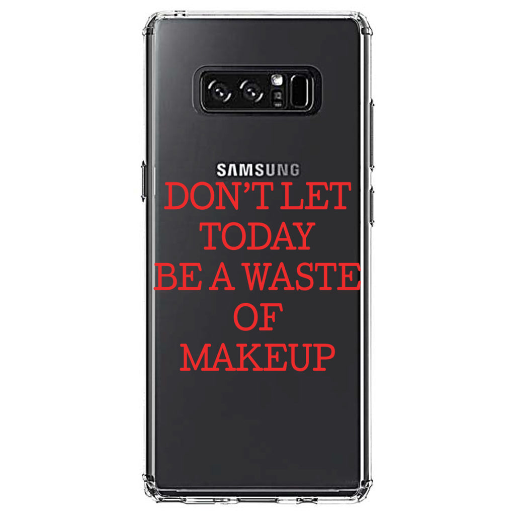 Don't Let Today Be a Waste of Makeup Clear Shockproof iPhone Case, view 12