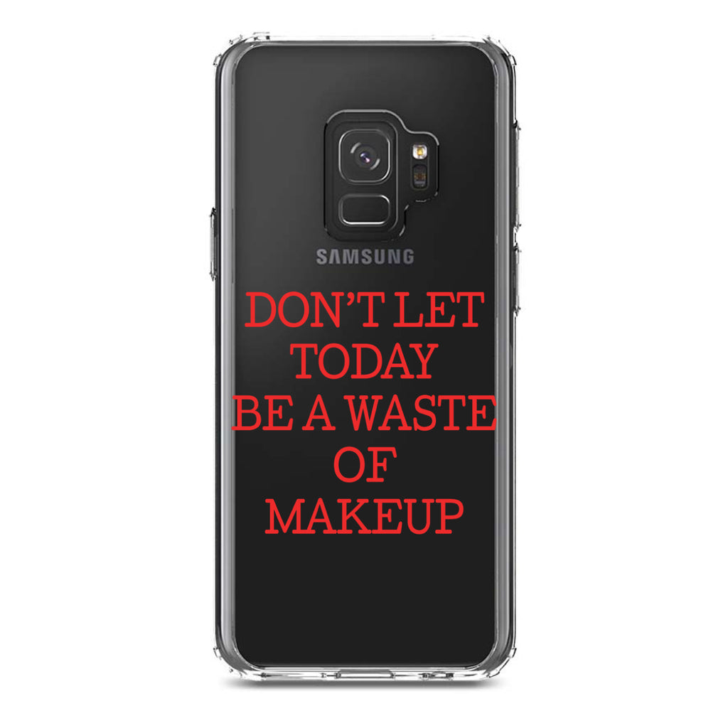 Don't Let Today Be a Waste of Makeup Clear Shockproof iPhone Case, view 19
