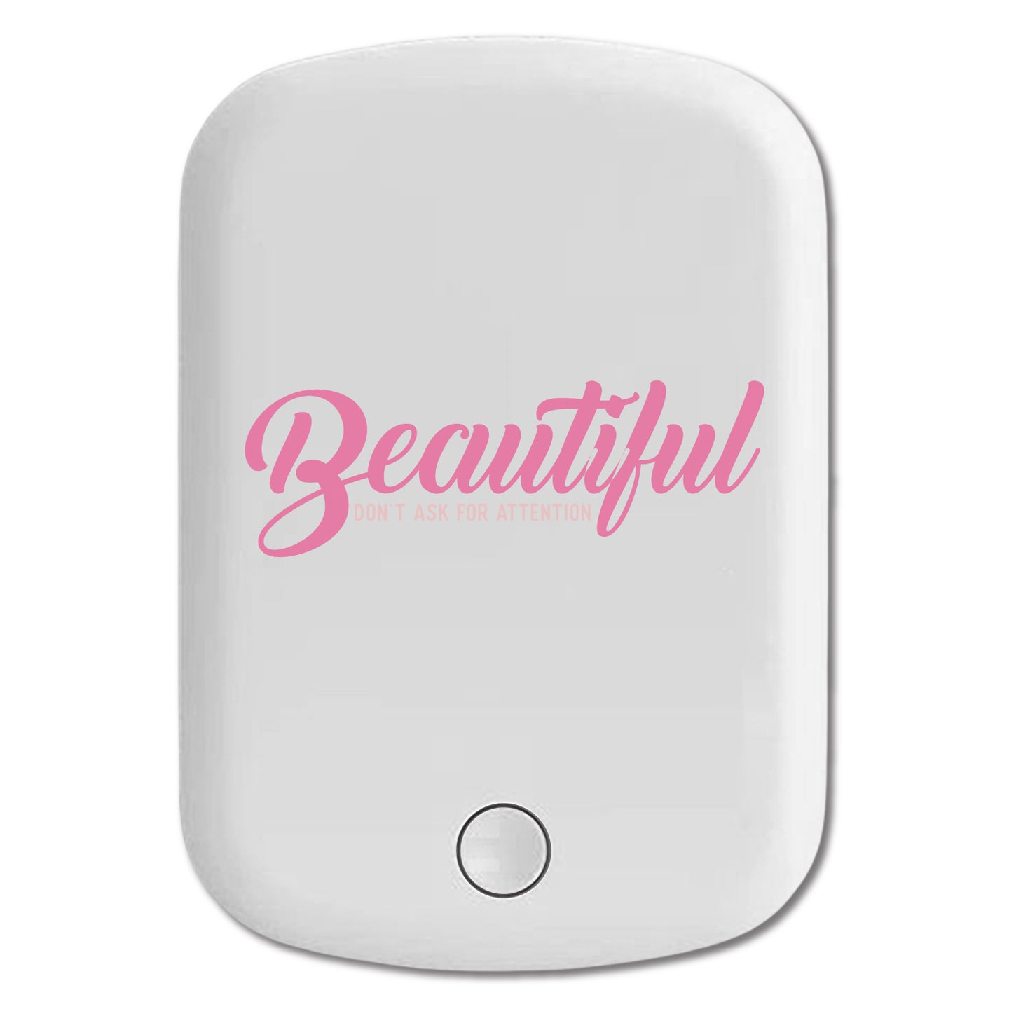DistinctInk Magnetic Battery Pack, Wireless Portable Charger with USB-C Cable, Compatible with MagSafe iPhone 14 / 13 / 12 Series - Beautiful Don't Ask for Attention