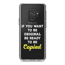 DistinctInk® Clear Shockproof Hybrid Case for Apple iPhone / Samsung Galaxy / Google Pixel - IF You Want to be Original Be Ready to be Copied