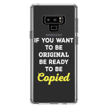 DistinctInk® Clear Shockproof Hybrid Case for Apple iPhone / Samsung Galaxy / Google Pixel - IF You Want to be Original Be Ready to be Copied