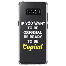 DistinctInk® Clear Shockproof Hybrid Case for Apple iPhone / Samsung Galaxy / Google Pixel - IF You Want to be Original Be Ready to be Copied