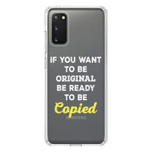 DistinctInk® Clear Shockproof Hybrid Case for Apple iPhone / Samsung Galaxy / Google Pixel - IF You Want to be Original Be Ready to be Copied