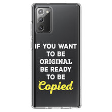 DistinctInk® Clear Shockproof Hybrid Case for Apple iPhone / Samsung Galaxy / Google Pixel - IF You Want to be Original Be Ready to be Copied