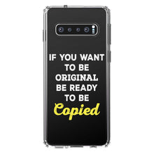 DistinctInk® Clear Shockproof Hybrid Case for Apple iPhone / Samsung Galaxy / Google Pixel - IF You Want to be Original Be Ready to be Copied