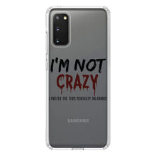 DistinctInk® Clear Shockproof Hybrid Case for Apple iPhone / Samsung Galaxy / Google Pixel - I'm Not crazy I Prefer the Term Mentally Hilarious