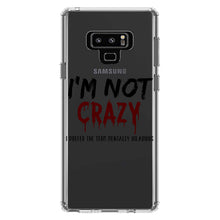 DistinctInk® Clear Shockproof Hybrid Case for Apple iPhone / Samsung Galaxy / Google Pixel - I'm Not crazy I Prefer the Term Mentally Hilarious