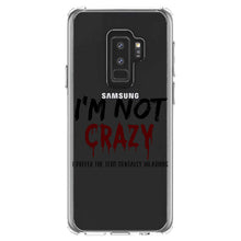 DistinctInk® Clear Shockproof Hybrid Case for Apple iPhone / Samsung Galaxy / Google Pixel - I'm Not crazy I Prefer the Term Mentally Hilarious