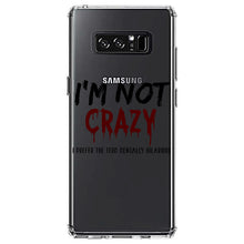 DistinctInk® Clear Shockproof Hybrid Case for Apple iPhone / Samsung Galaxy / Google Pixel - I'm Not crazy I Prefer the Term Mentally Hilarious