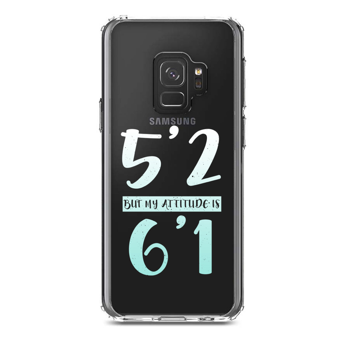 5'2 But My Attitude is 6'1 Clear Shockproof iPhone Case, view 19