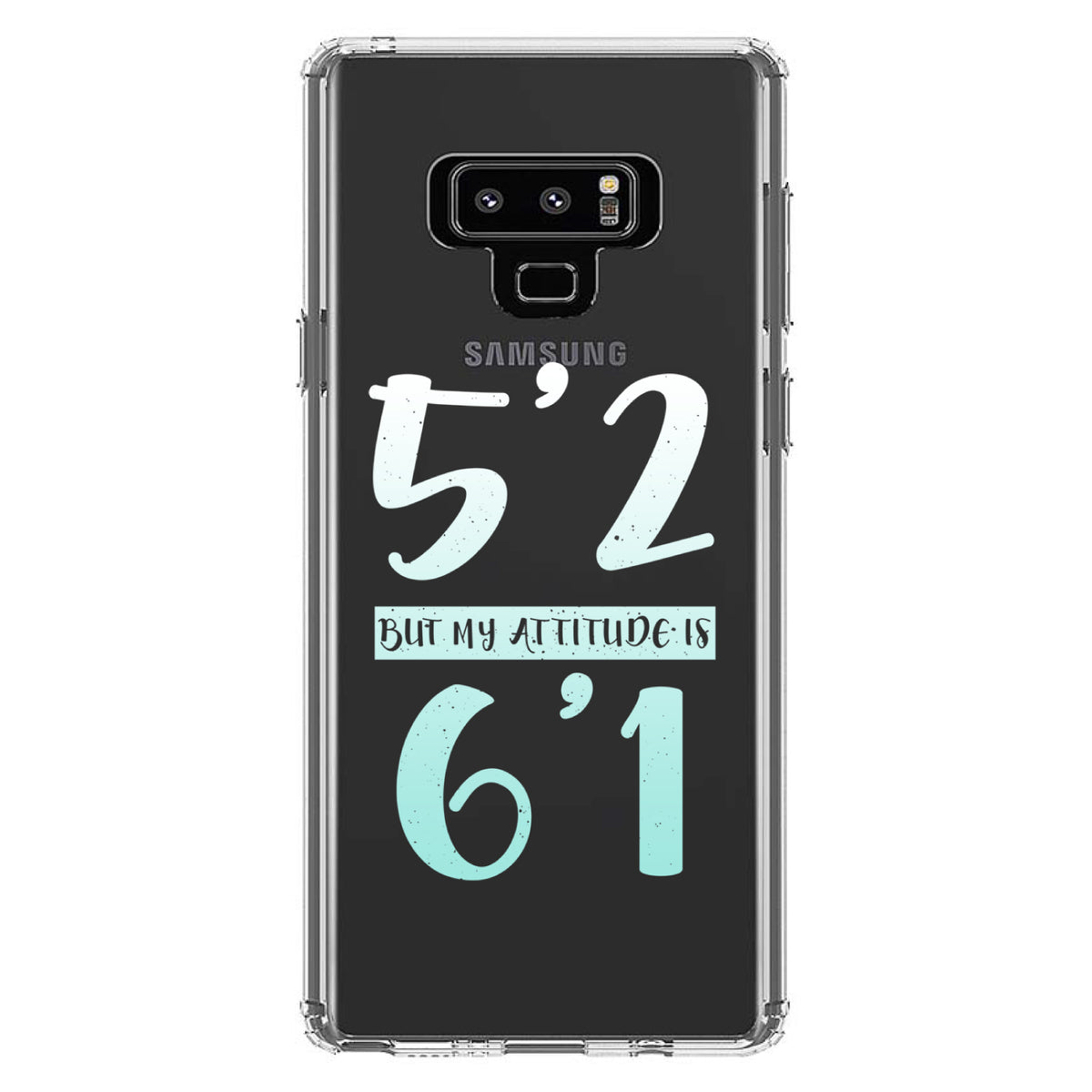 5'2 But My Attitude is 6'1 Clear Shockproof iPhone Case, view 11
